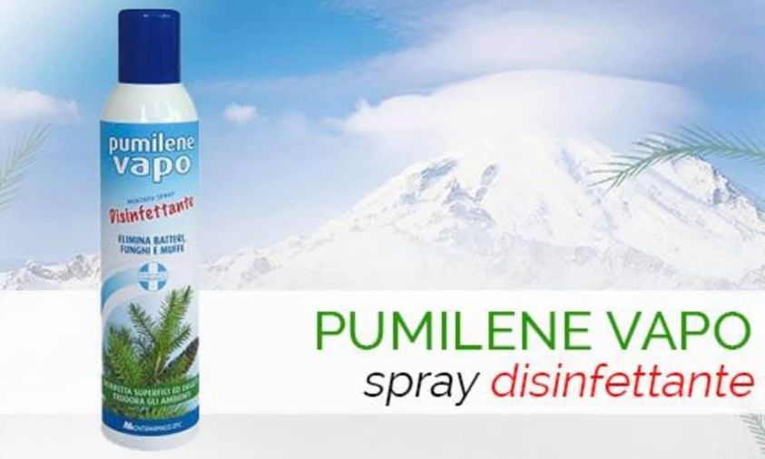 Germi e batteri KO con PUMILENE VAPO DISINFETTANTE